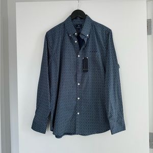 Ben Sherman Stretch Long Sleeve Button Down Shirt NWT